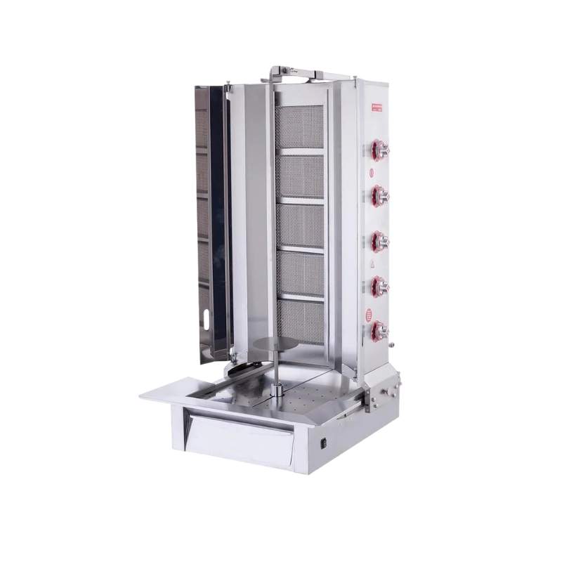 Işıkgaz Silverinox 2167-A5  5 Radyanlı Doğalgazlı Alttan Motorlu Döner Ocağı